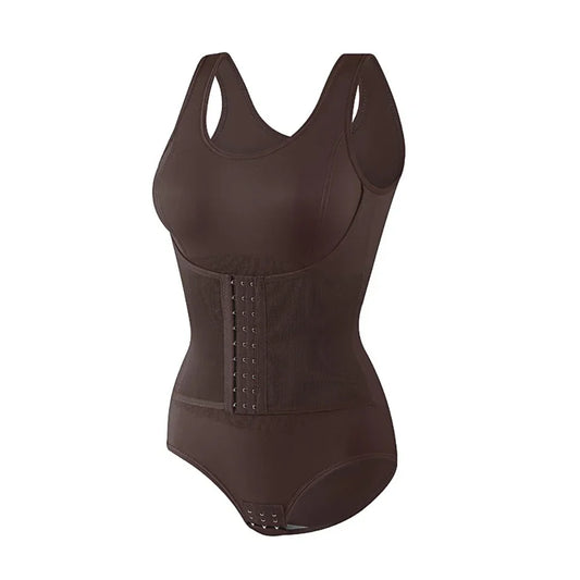 Women’s Sculpting Bodysuit Shapewear with Zipper Belt – Tummy Control & Waist-Defining Fit