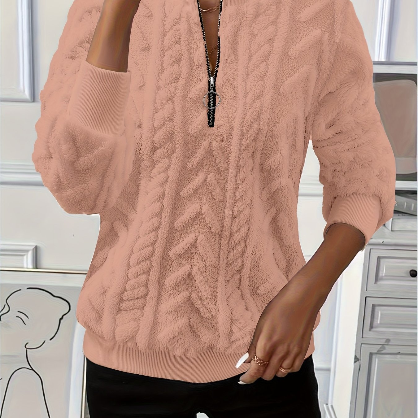 Cosy Elegant Women’s Winter Sweatshirt
