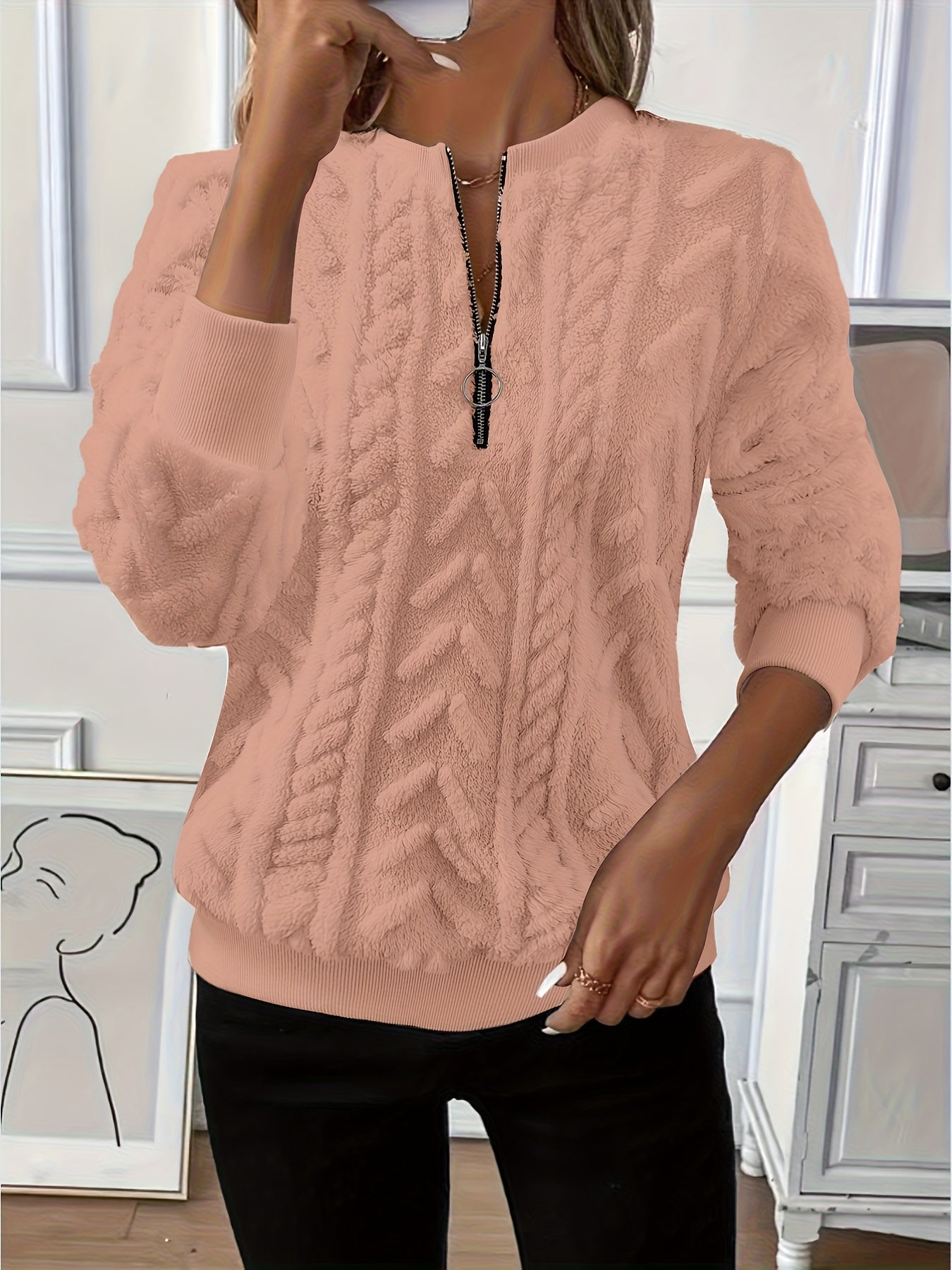 Cosy Elegant Women’s Winter Sweatshirt
