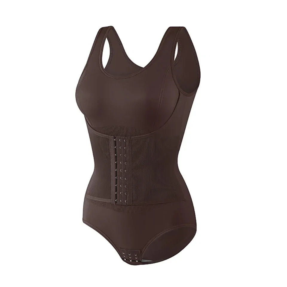 Women’s Sculpting Bodysuit Shapewear with Zipper Belt – Tummy Control & Waist-Defining Fit