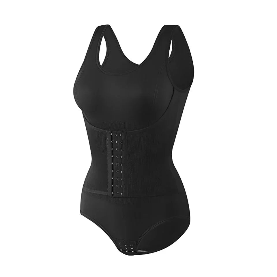 Women’s Sculpting Bodysuit Shapewear with Zipper Belt – Tummy Control & Waist-Defining Fit