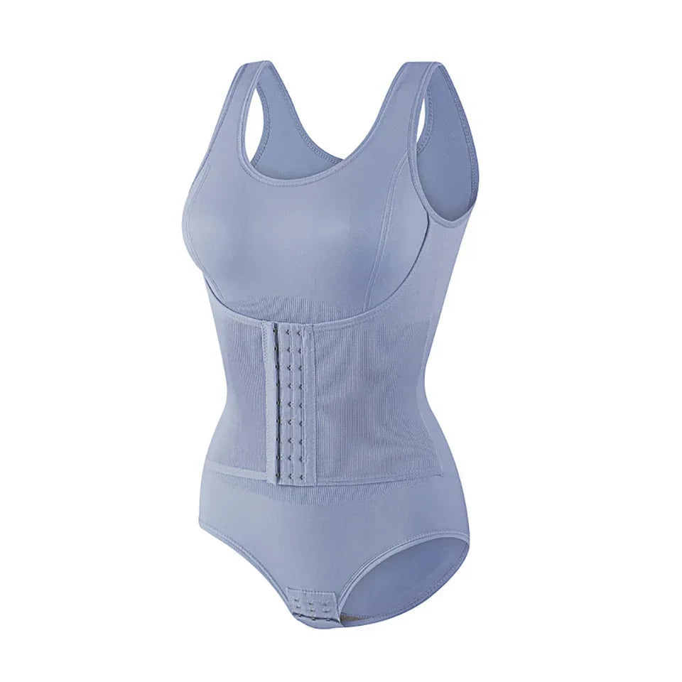 Women’s Sculpting Bodysuit Shapewear with Zipper Belt – Tummy Control & Waist-Defining Fit