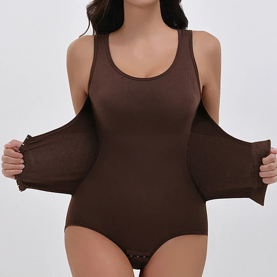 Women’s Sculpting Bodysuit Shapewear with Zipper Belt – Tummy Control & Waist-Defining Fit