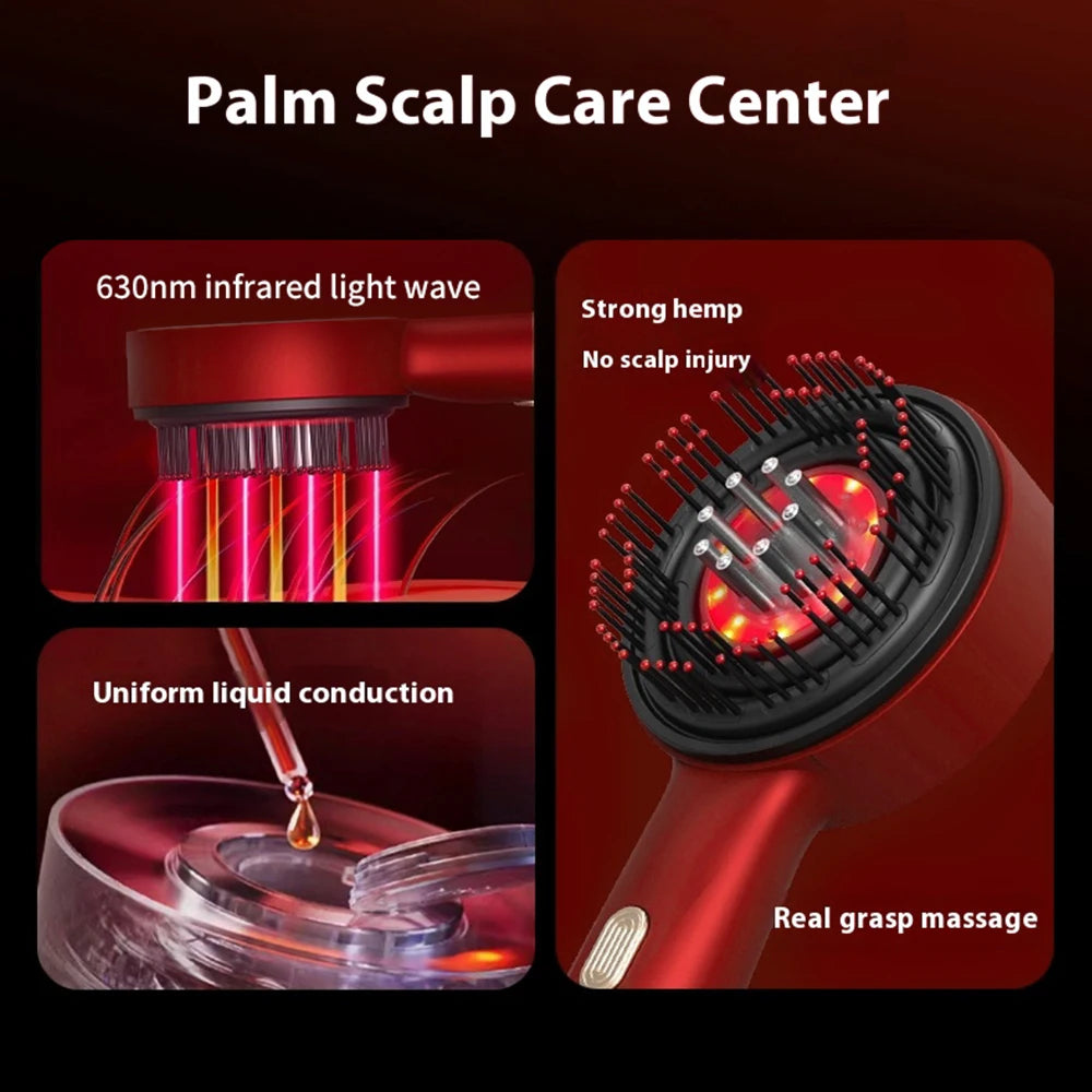 Red Light Scalp Therapy Massage Comb – Boosts Hair Growth & Reduces Hair Loss