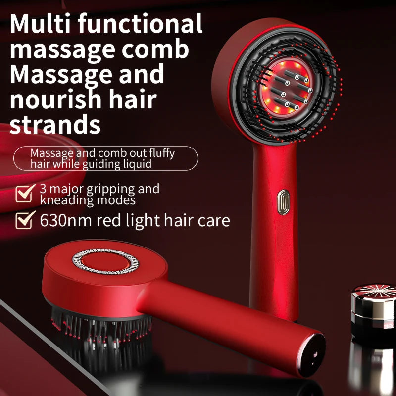 Red Light Scalp Therapy Massage Comb – Boosts Hair Growth & Reduces Hair Loss